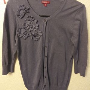 Merona flower embellished cardigan sweater